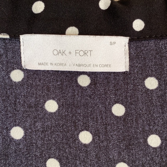 Oak & Fort - polka dot button down blouse. Size S/p - Picture 3 of 9